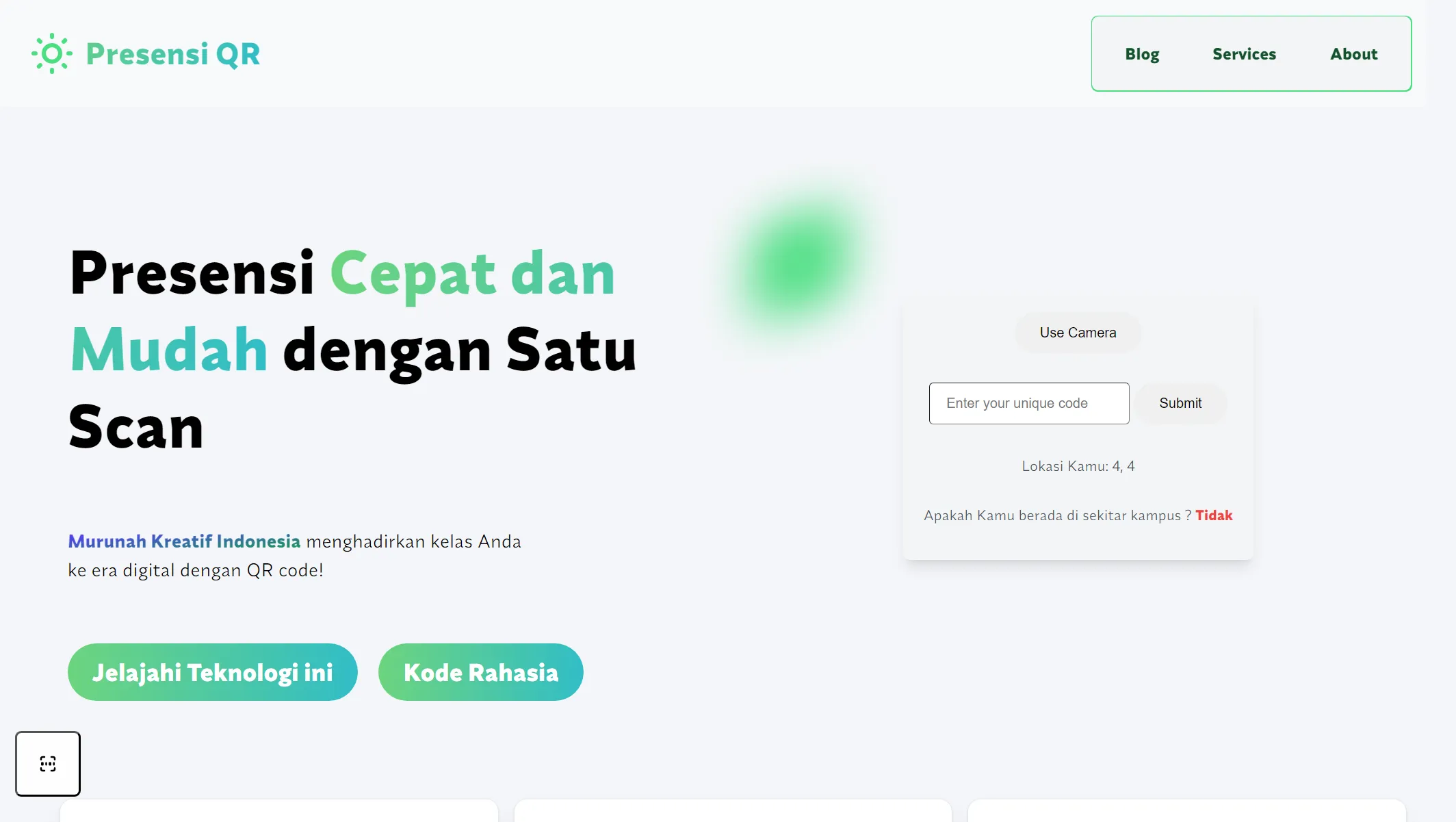 Presensi Cepat dan Mudah dengan Satu Scan